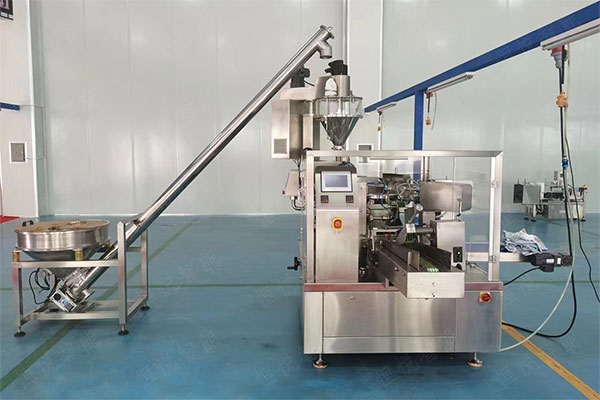 全自動給袋式粉劑包裝機，預制袋精美包裝