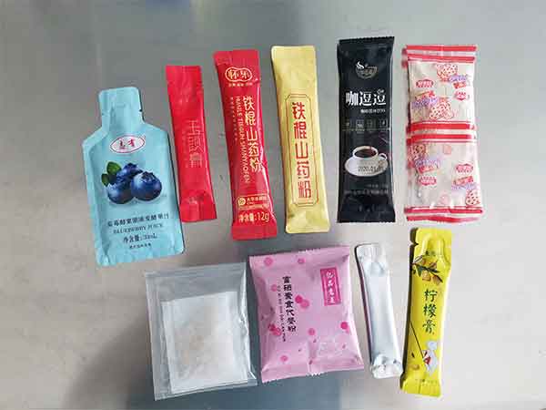 用戶自帶葛根粉來廠現(xiàn)場試機(jī)的包裝效果